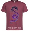 Мужская футболка Violet dragon Бордовый фото