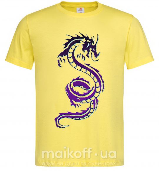 Мужская футболка Violet dragon Лимонный фото