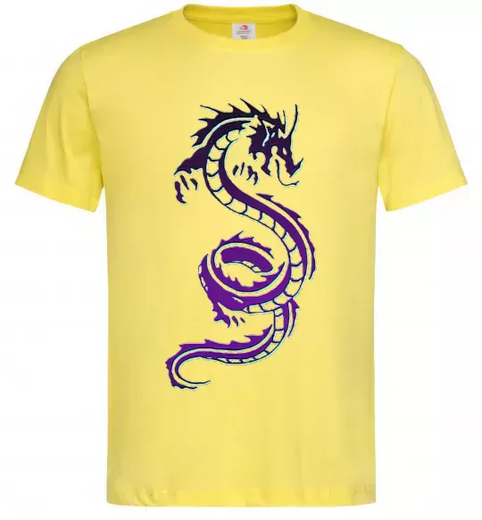 Мужская футболка Violet dragon Лимонный фото