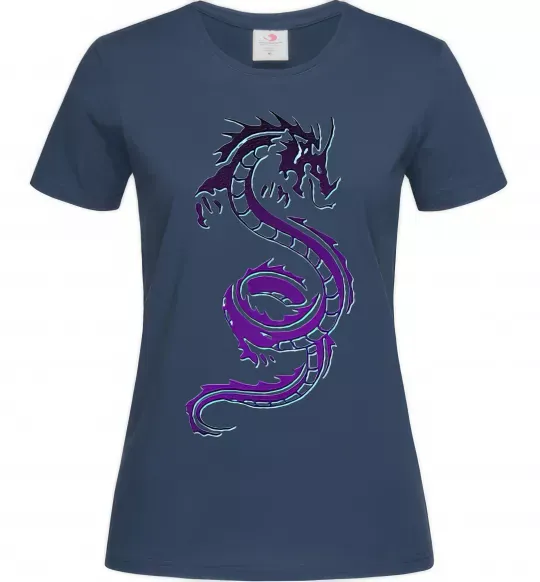 Жіноча футболка Violet dragon Темно-синій фото