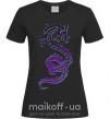 Жіноча футболка Violet dragon Чорний фото