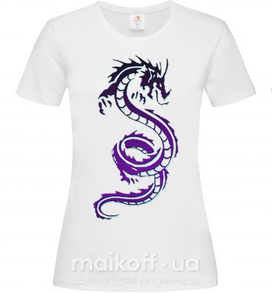 Жіноча футболка Violet dragon Білий фото