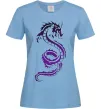Жіноча футболка Violet dragon Блакитний фото