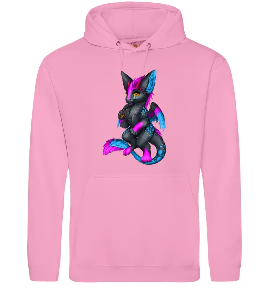 Женская толстовка (худи) Dragon girl Розовый фото
