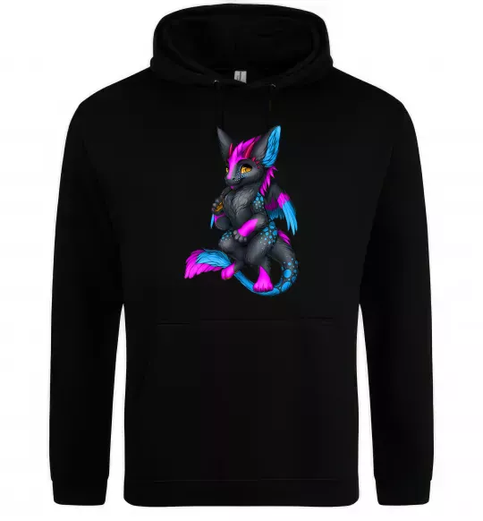 Жіноча толстовка (худі) Dragon girl Чорний фото