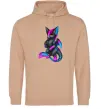 Жіноча толстовка (худі) Dragon girl Пісочний фото