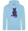 Женская толстовка (худи) Dragon girl Голубой фото