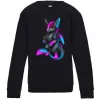 Детский Свитшот Dragon girl Черный фото
