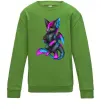 Детский Свитшот Dragon girl Лаймовый фото