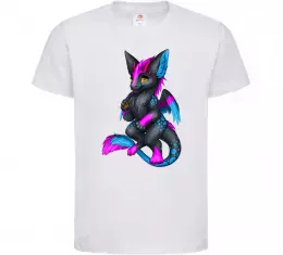 Детская футболка Dragon girl Белый фото