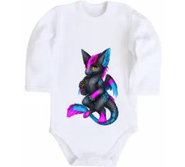Детский боди Dragon Family Белый фото