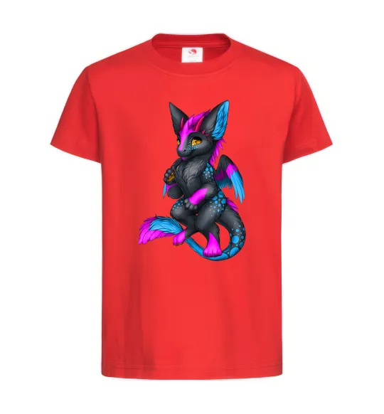 Дитяча футболка Dragon girl Червоний фото
