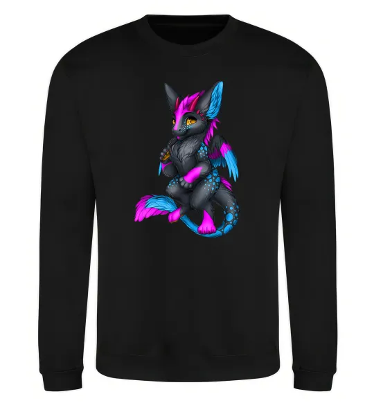 Свитшот Dragon girl Черный фото