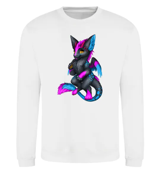 Свитшот Dragon girl Белый фото