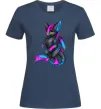 Женская футболка Dragon girl Темно-синий фото