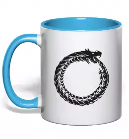 Чашка с цветной ручкой