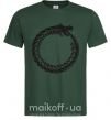 Мужская футболка Round dragon Темно-зеленый фото