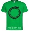 Мужская футболка Round dragon Зеленый фото