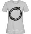 Женская футболка Round dragon Серый фото