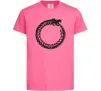 Детская футболка Round dragon Ярко-розовый фото
