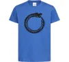 Детская футболка Round dragon Ярко-синий фото