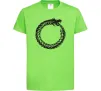 Детская футболка Round dragon Лаймовый фото