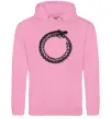 Мужская толстовка (худи) Round dragon Розовый фото