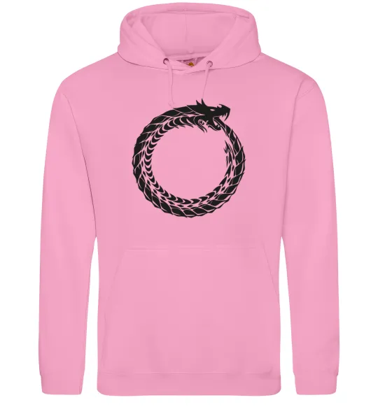 Жіноча толстовка (худі) Round dragon Рожевий фото