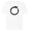 Футболка Оверсайз Round dragon Белый фото