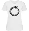 Жіноча футболка Round dragon Білий фото