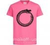 Детская футболка Round dragon Ярко-розовый фото
