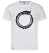Мужская футболка Round dragon Белый фото