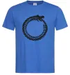 Мужская футболка Round dragon Ярко-синий фото