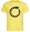 Мужская футболка Round dragon Лимонный фото