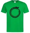 Мужская футболка Round dragon Зеленый фото