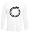 Лонгслив Round dragon Белый фото