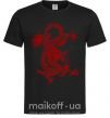 Чоловіча футболка Бордовый дракон Чорний фото