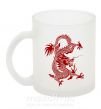 Чашка скляна Бордовый дракон Фроузен фото