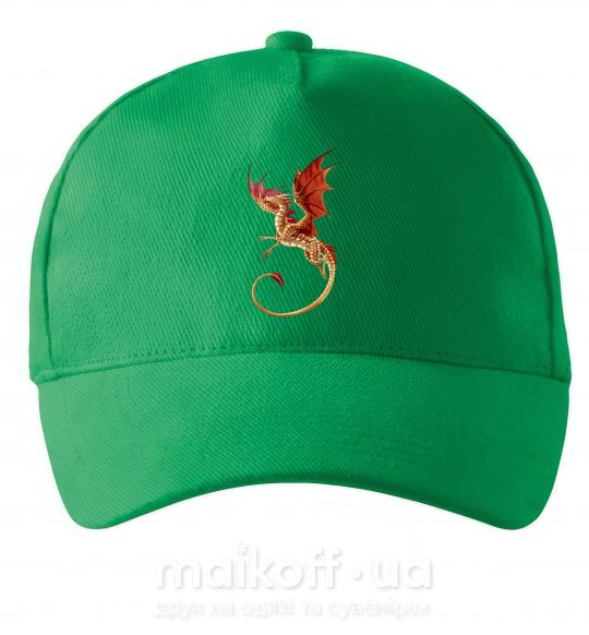 Кепка Летящий дракон Зеленый фото