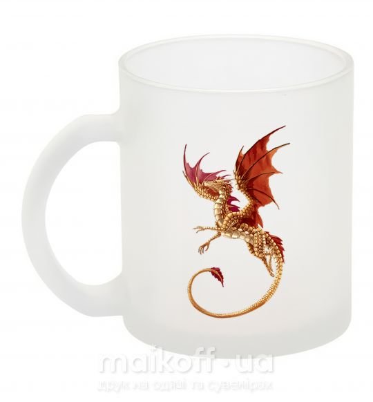 Чашка стеклянная Летящий дракон Фроузен фото