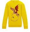 Детский Свитшот Дракон в польоті Солнечно желтый фото