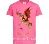 Дитяча футболка Летящий дракон Яскраво-рожевий фото