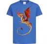 Детская футболка Дракон в польоті Ярко-синий Детская футболка Дракон в польоті Ярко-синий фото