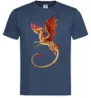 Мужская футболка Дракон в польоті Темно-синий фото