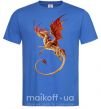 Чоловіча футболка Летящий дракон Яскраво-синій фото