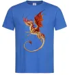Мужская футболка Дракон в польоті Ярко-синий фото