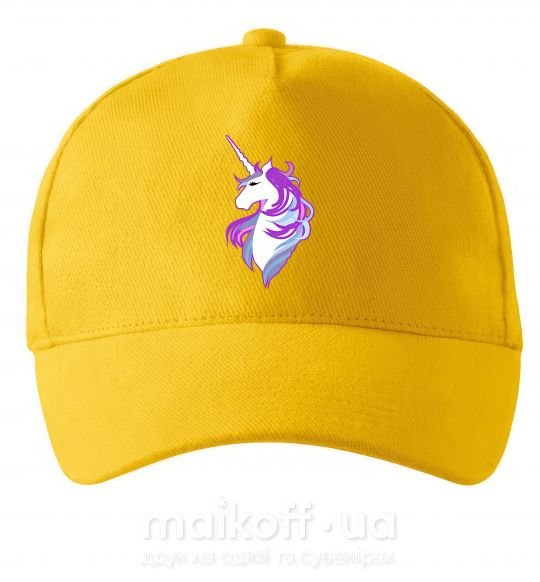 Кепка Violet unicorn Солнечно желтый фото
