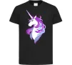 Детская футболка Violet unicorn Черный фото