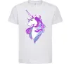 Детская футболка Violet unicorn Белый фото