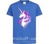 Детская футболка Violet unicorn Ярко-синий фото